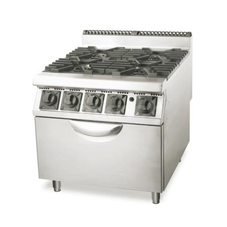Gas Range With 4-Burner & Gas Oven